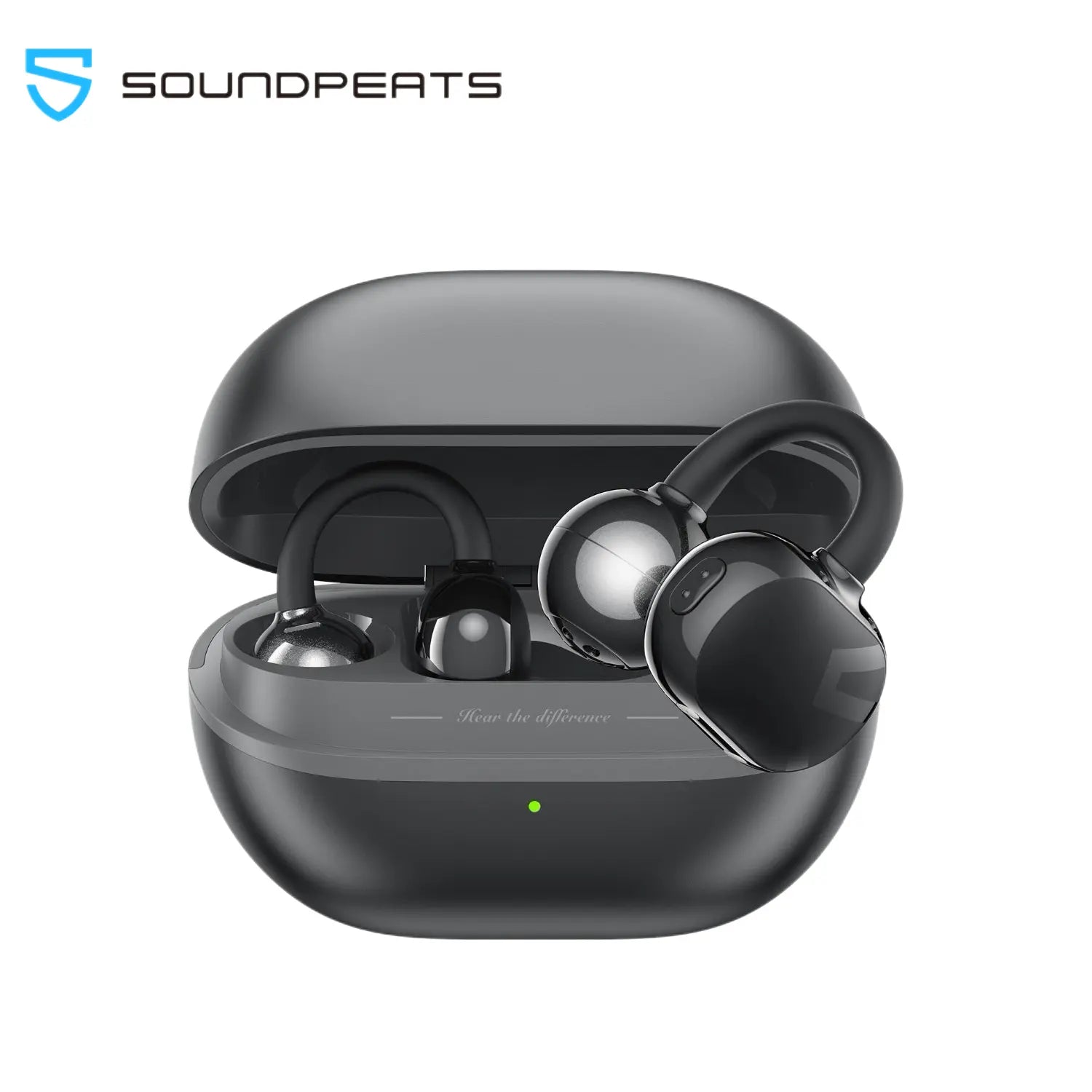 Soundpeats POP Clip Open-Ear Wireless Earbuds with Bluetooth 5.4, ENC Noise Cancelling Microphone, Game Mode, Fast Charging, IPX5 Waterproof Rating, and 30 Hours of Playtime for Sports and Everyday Use
