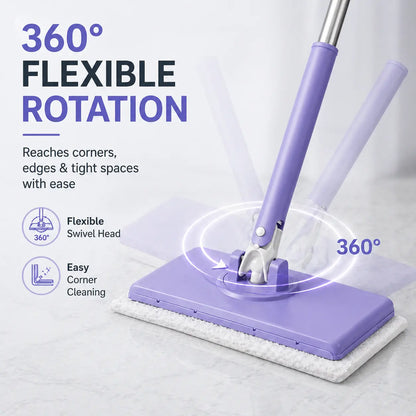 Microfiber Towel Mop for Efficient Home Cleaning (Cloth Not Included)